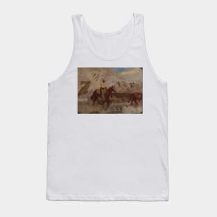 Sketch of a Cowboy at Work by Thomas Eakins Tank Top